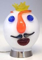 Lot 58 - Glass table lamp designed by J. Stefanik