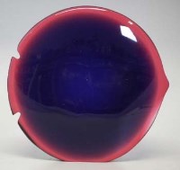 Lot 83 - Flavio Poli, Murano moon fish   with red to blue