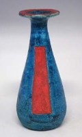 Lot 91 - Gambone vase   with tapering body, colar neck and