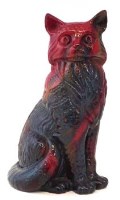 Lot 118 - Royal Doulton flambe cat.