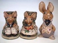 Lot 122 - Pair of Pendelfin bookends and also a figure of