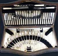 Lot 184 - Part canteen of cutlery silver.