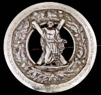 Lot 195 - Scottish silver cloak brooch, Edinburgh 1858 set