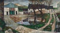 Lot 240 - Stephen Bunce, The Drinking Place, Cheshire, oil.