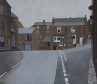 Lot 248 - Russell Howarth, Dobcross Square, oil on board.