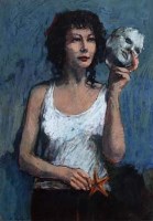 Lot 249 - Bohuslav Barlow, Masked Ball, Study, acrylic.