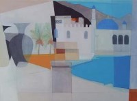 Lot 253 - Liz Cleves, Coastal Buildings, Oman, oil.