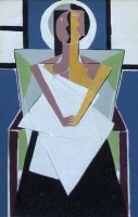 Lot 279 - Edward H. Rogers, Figure with Baby, oil.