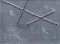 Lot 292 - Shin Kuno, Metal Work No.10, metal on wood.