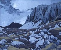 Lot 297 - Huw Lewis-Jones, The Saddle, Cader Idris, oil.