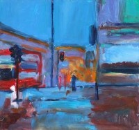 Lot 299 - Paul Bassingthwaighte, London Street, oil.