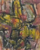 Lot 321 - Roy Turner Durrant, Composition, watercolour.