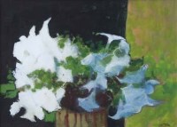 Lot 328 - Portway, 20th century, Floral still life, oil.