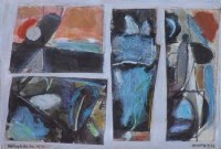 Lot 335 - Roy Turner Durrant, Outing to the Sea, mixed media.