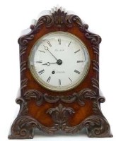 Lot 396 - Barwise, London mahogany mantel clock
