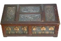 Lot 408 - Arts and Crafts shoe box.