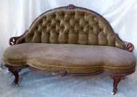 Lot 417 - Victorian occasional sofa.