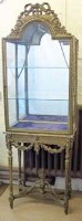 Lot 418 - Gilt display cabinet.