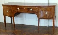 Lot 420 - 19th century mahogany sideboard.