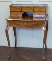 Lot 430 - Marquetry and inlaid ladies writing table.