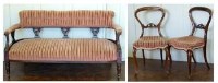 Lot 440 - Salon settee and two chairs.