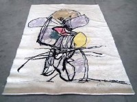Lot 461 - 1950's design carpet   with splashed abstract