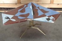 Lot 464 - Delta shape occasional table circa 1950