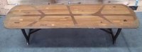 Lot 481 - Inlaid rectangular coffee table circa 1950  the