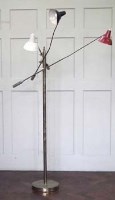 Lot 483 - 1950's design floor lamp possibly Stilnovo   with black