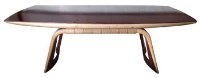 Lot 487 - Teak and Maple veneered 1950's design table