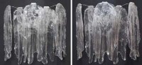 Lot 490 - Pair of Murano glass wall lights