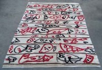 Lot 498 - 1960's abstract design carpet,   decorated with
