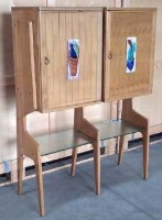 Lot 508 - Oak 1950's design cabinet possibly Italian