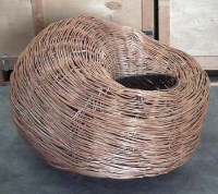 Lot 528 - 1960's design rattan seat in the style of