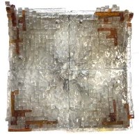 Lot 539 - Dutch design wall light circa 1970   composed of