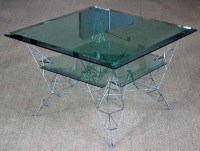 Lot 540 - Tom Dixon pylon coffee table