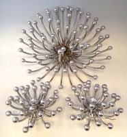 Lot 542 - Pistillo design studio three piece light