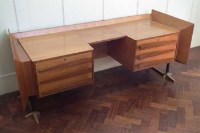 Lot 547 - 1950's design teak desk