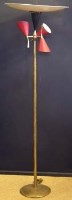 Lot 552 - 1950's design enamel floor light probably