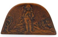 Lot 15 - Napoleonic treen snuff box.