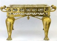 Lot 46 - 19th century brass footman.