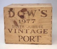 Lot 79 - Case of Twelve Bottles 1977 Dow's Silver Jubilee
