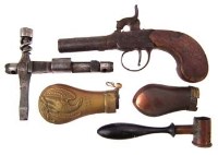 Lot 87 - Shooting accessories to include percussion