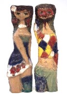 Lot 147 - Pair of Fantoni figures