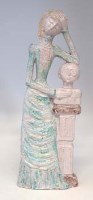 Lot 154 - Italian pottery figure signed G. Madonia
