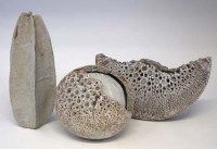 Lot 163 - Three Alan Wallwork vases   with engraved marks