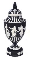 Lot 227 - Wedgwood engine turned lidded vase.