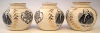 Lot 230 - Three Bourne & Clowes Primative Methodist vases