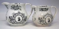 Lot 243 - Two John Wesley Methodist commemorative jugs
