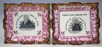 Lot 244 - Two Dixon & Co. Methodist lustre plaques circa